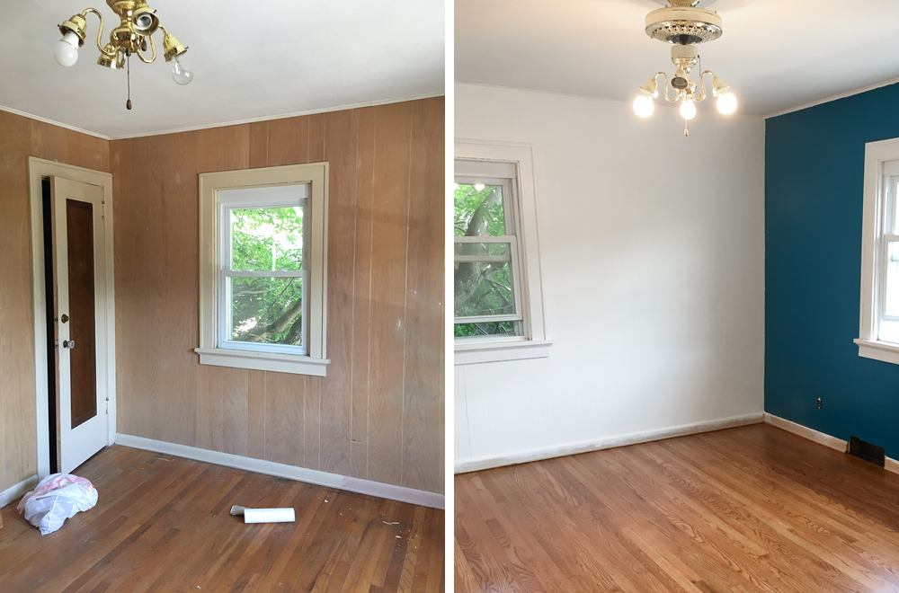 How to Paint Wood Paneling – Curated Couple